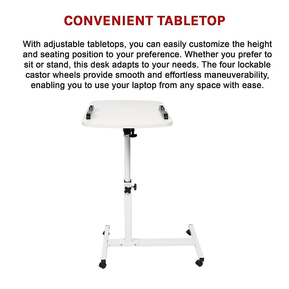 Storage Cabinets: Laptop Desk Portable Mobile Computer Table Stand Adjustable Bed Study