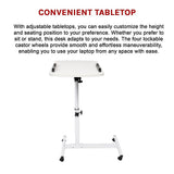 Storage Cabinets: Laptop Desk Portable Mobile Computer Table Stand Adjustable Bed Study