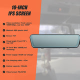 Security Cameras & Accessories: Dash Camera 1080P Front and Rear Smart Car DVR Recorder Night Vision 10"