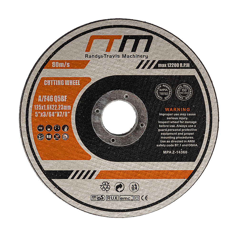 Masonry Tools: 100 x Cutting Discs 125mm 5" Angle Grinder Disc Metal Cut Off Wheel Thin