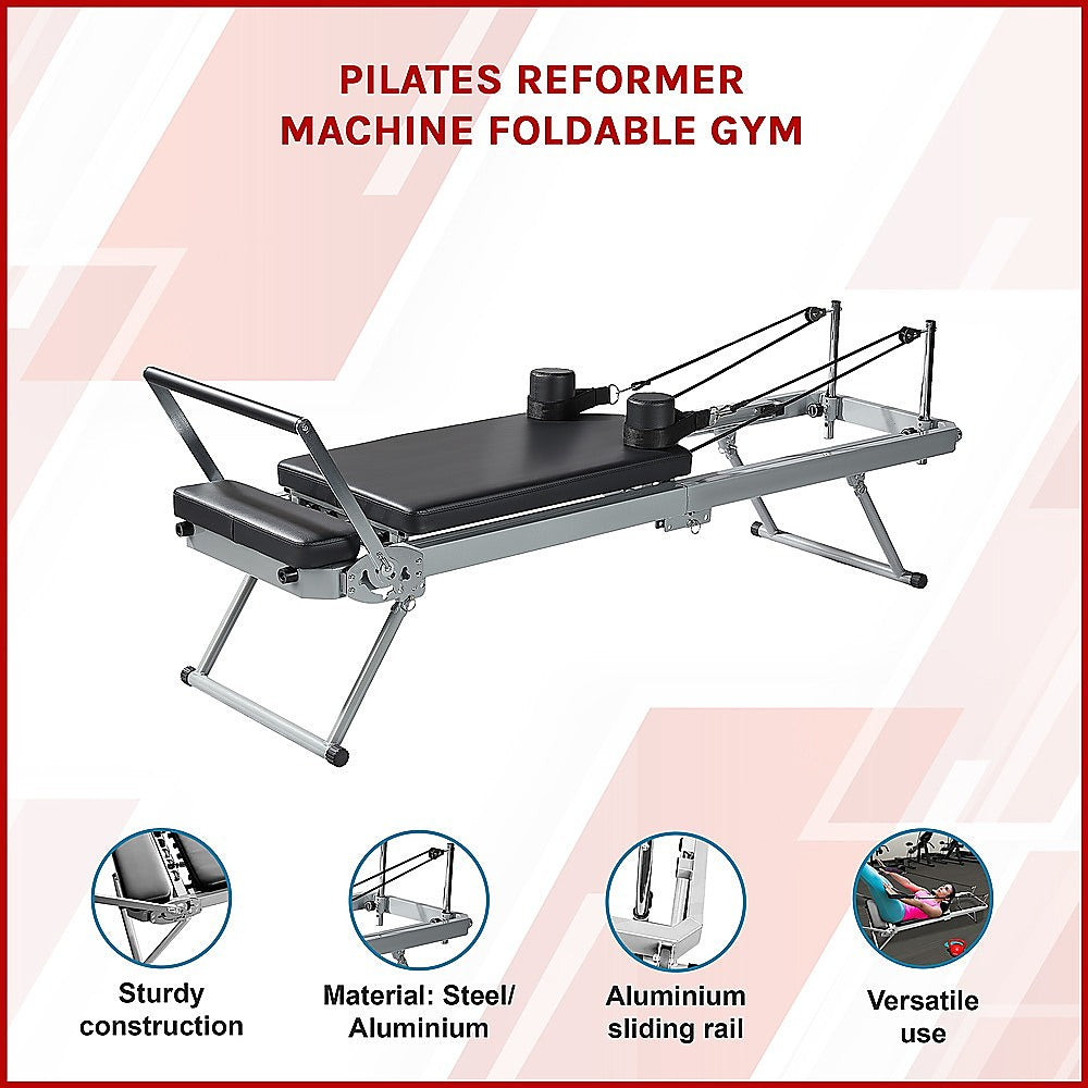 Yoga & Pilates: Pilates Reformer Machine Foldable Gym