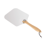 Kitchen Utensils: Metal Pizza Peel with Foldable Wood Handle