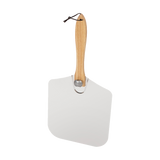 Kitchen Utensils: Metal Pizza Peel with Foldable Wood Handle