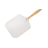 Kitchen Utensils: Metal Pizza Peel with Foldable Wood Handle