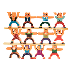 Balancing Stacking Blocks Educational Balance Wooden Acrobatic Toys Game