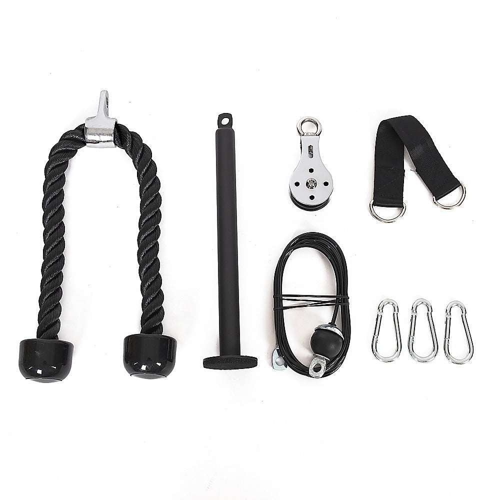 Gym Equipment & Accessories: Fitness Pulley Set Gym Kit Tool Accessories Wire Rope