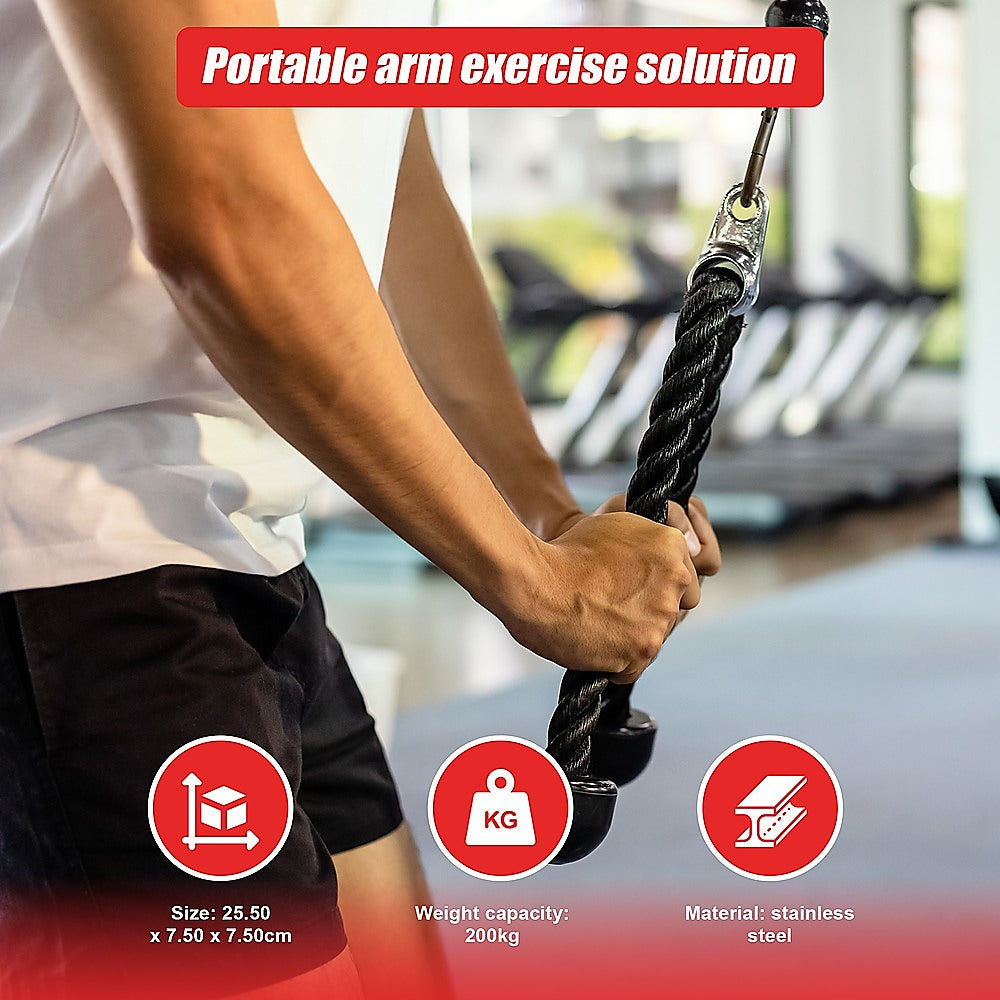 Gym Equipment & Accessories: Fitness Pulley Set Gym Kit Tool Accessories Wire Rope