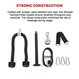 Gym Equipment & Accessories: Fitness Pulley Set Gym Kit Tool Accessories Wire Rope