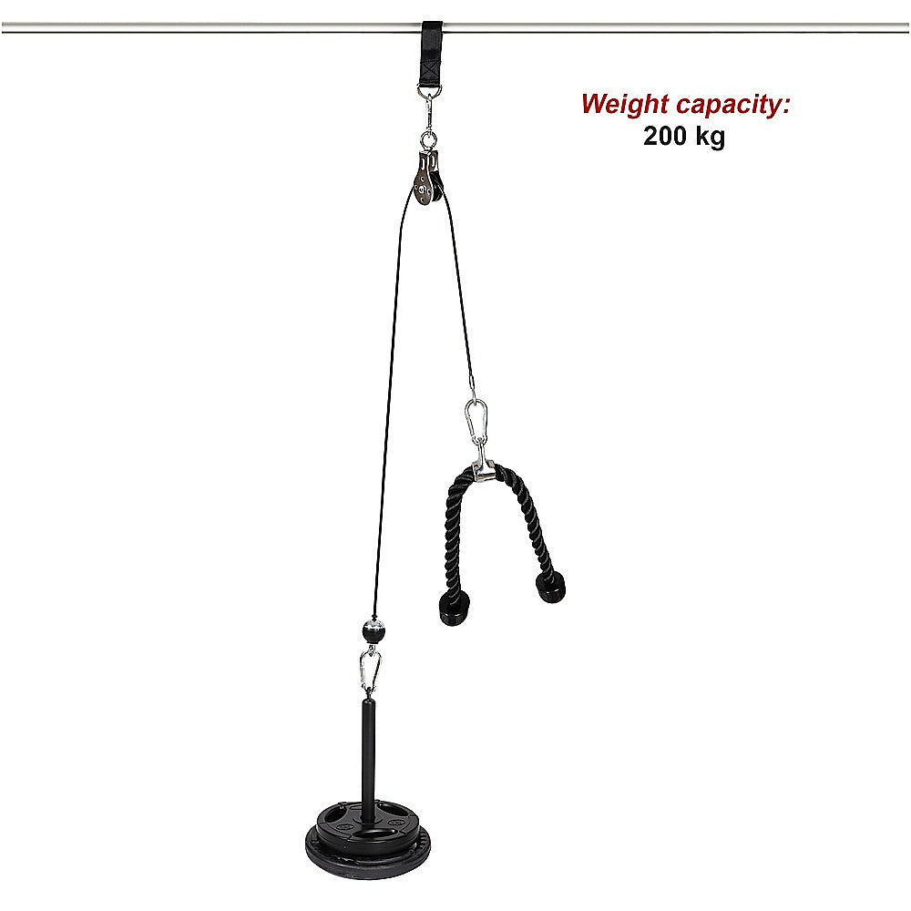 Gym Equipment & Accessories: Fitness Pulley Set Gym Kit Tool Accessories Wire Rope