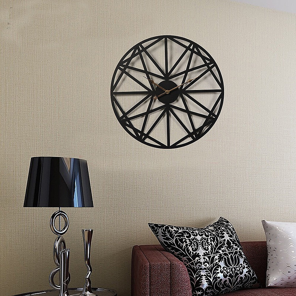 Clocks: Large Metal Outdoor Wall Clock  Weather-Resistant for Garden and Home Decor