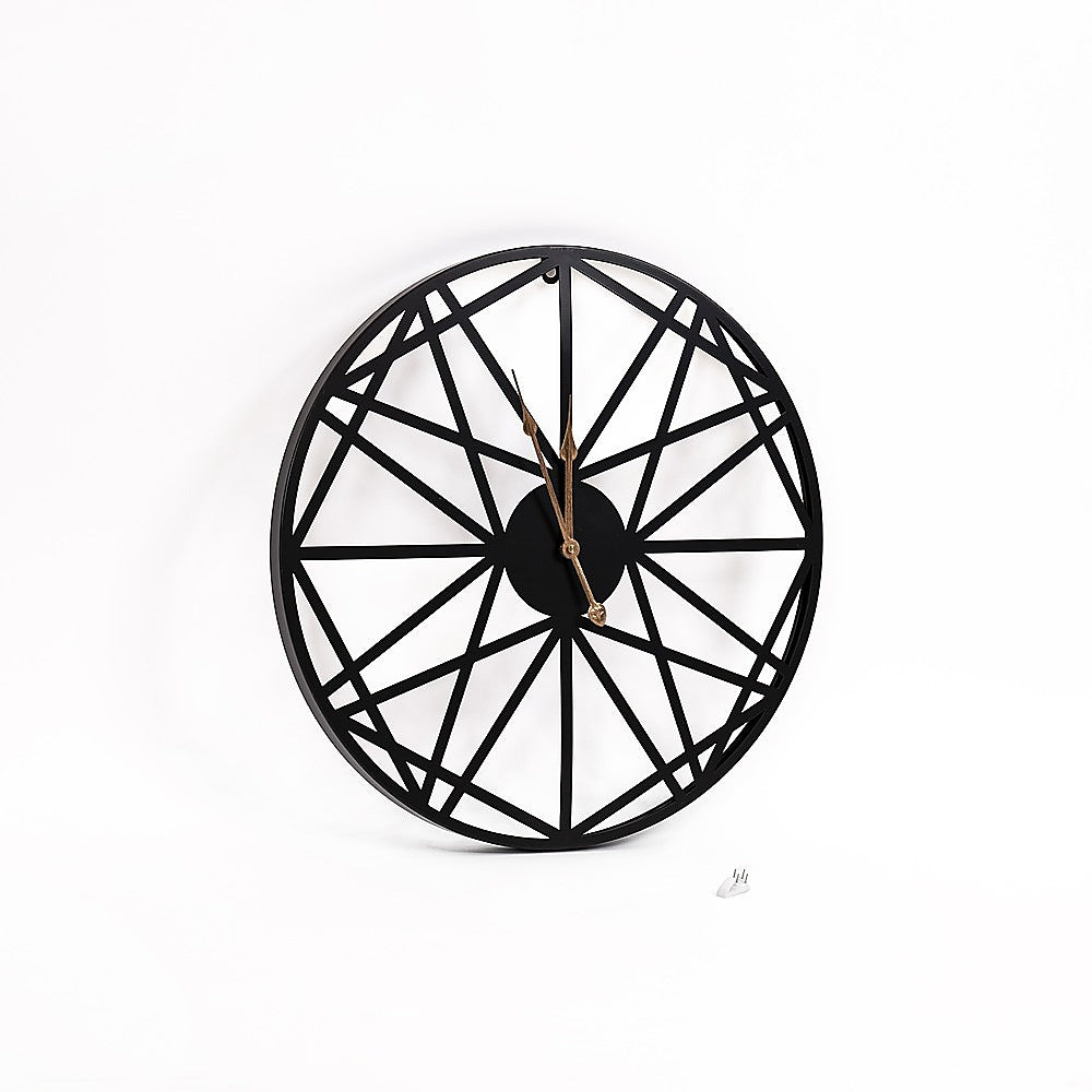 Clocks: Large Metal Outdoor Wall Clock  Weather-Resistant for Garden and Home Decor