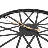 Clocks: Large Metal Outdoor Wall Clock  Weather-Resistant for Garden and Home Decor