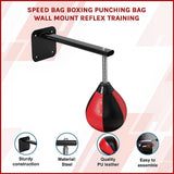 Boxing & Martial Arts: Speed Bag Boxing Punching Bag Wall Mount Reflex Training