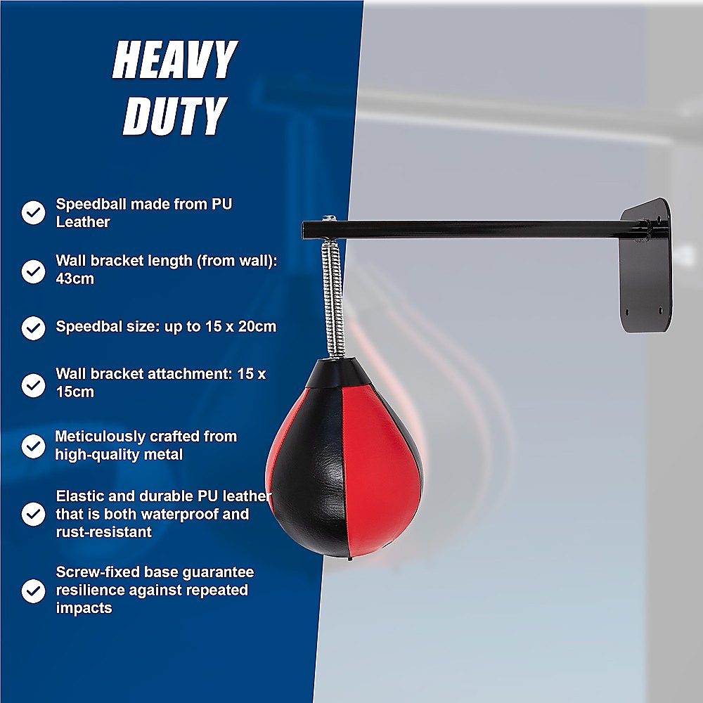 Boxing & Martial Arts: Speed Bag Boxing Punching Bag Wall Mount Reflex Training