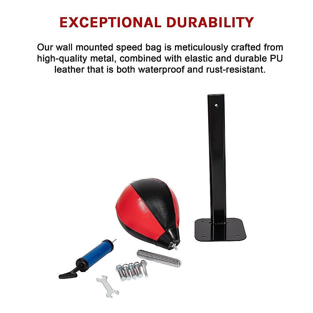 Boxing & Martial Arts: Speed Bag Boxing Punching Bag Wall Mount Reflex Training