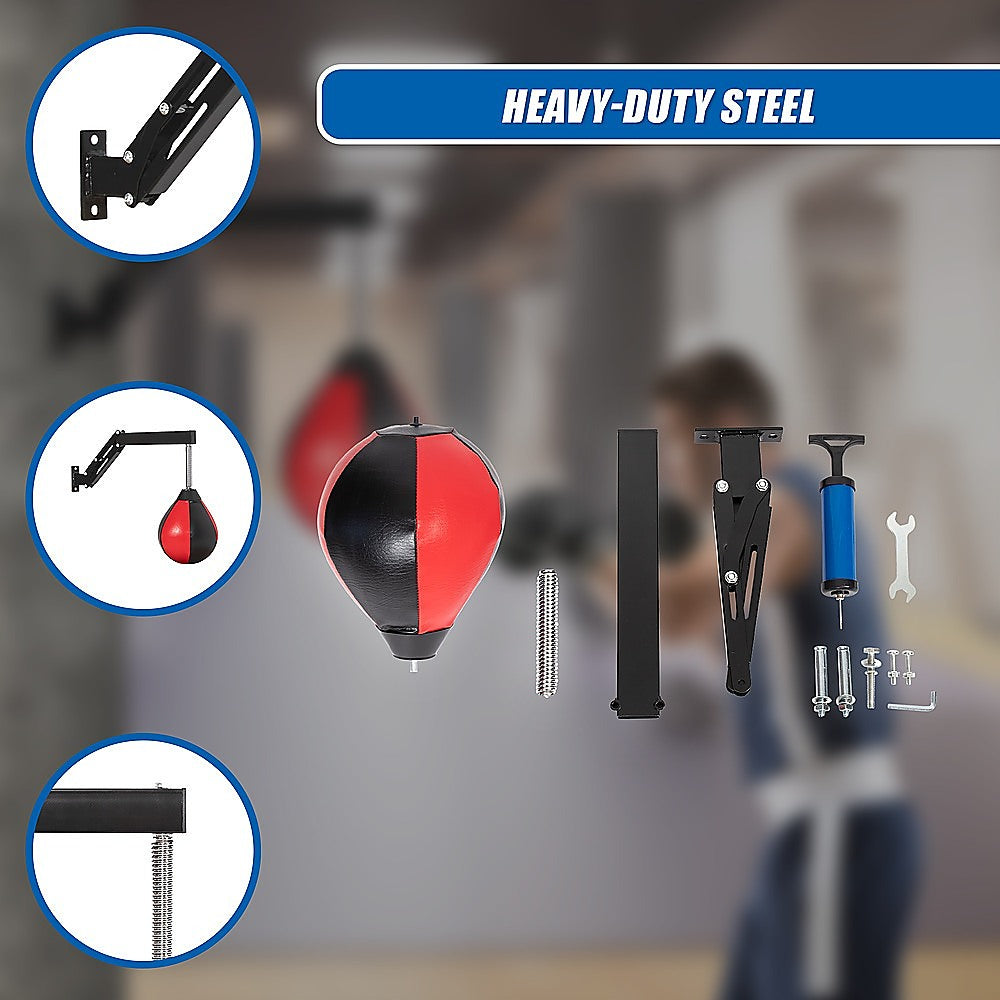 Boxing & Martial Arts: Speed Bag Punching Boxing Bag Wall Mount Reflex Training
