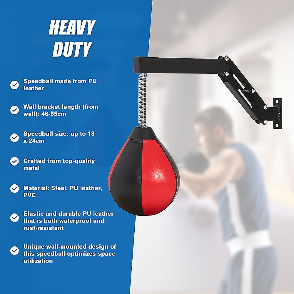 Boxing & Martial Arts: Speed Bag Punching Boxing Bag Wall Mount Reflex Training