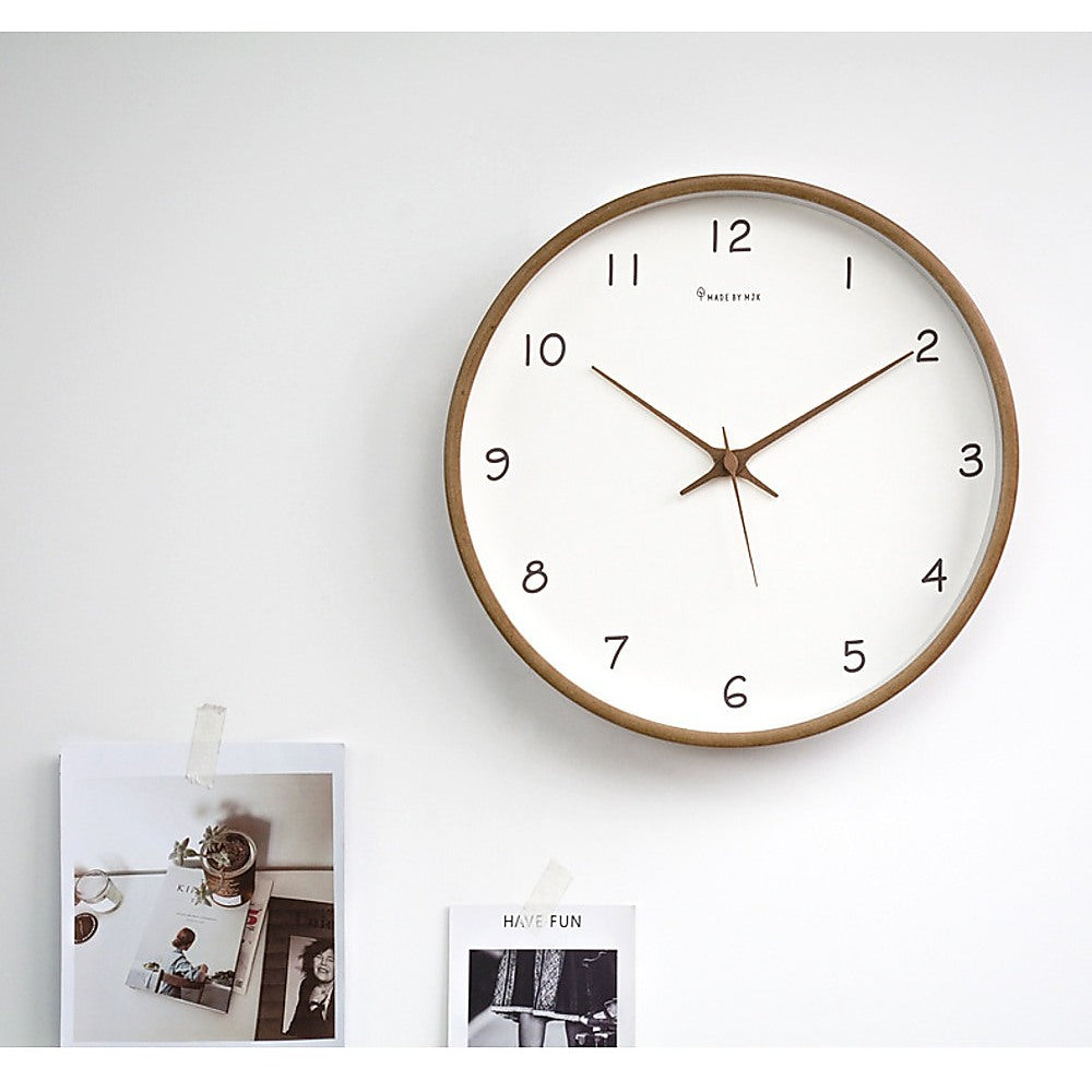 Clocks: 10" Clock Wooden Modern Wall Art