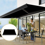 Awnings: 5.0m x 3.0m Retractable Folding Arm Awning Heavy Duty Full Cassette Motorised