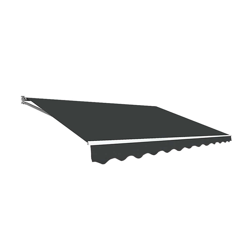 Awnings: Outdoor Folding Arm Awning Retractable Sunshade Canopy Grey 4.0m x 3.0m