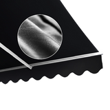 Awnings: Outdoor Folding Arm Awning Retractable Sunshade Canopy Black 4.0m x 3.0m