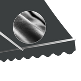 Awnings: Motorised Outdoor Folding Arm Awning Retractable Sunshade Canopy Grey 5.0m x 2.5m