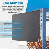 Awnings: Retractable Straight Drop Roll Down Awning Garden Patio Screen 2.1X2.5M