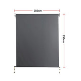Awnings: Retractable Straight Drop Roll Down Awning Garden Patio Screen 2.1X2.5M