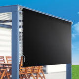 Awnings: Retractable Straight Drop Roll Down Awning Garden Patio Screen 2.1X2.5M