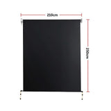 Awnings: Retractable Straight Drop Roll Down Awning Garden Patio Screen 2.1X2.5M