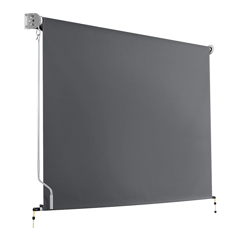 Awnings: Retractable Straight Drop Roll Down Awning Garden Patio Screen 3.0X2.5M