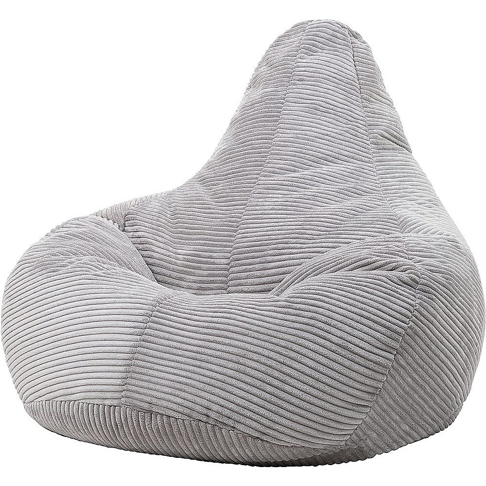 Sofa Accessories: Jumbo Cord Beanbag Chair Cover Unfilled Large Bean Bag - Grey