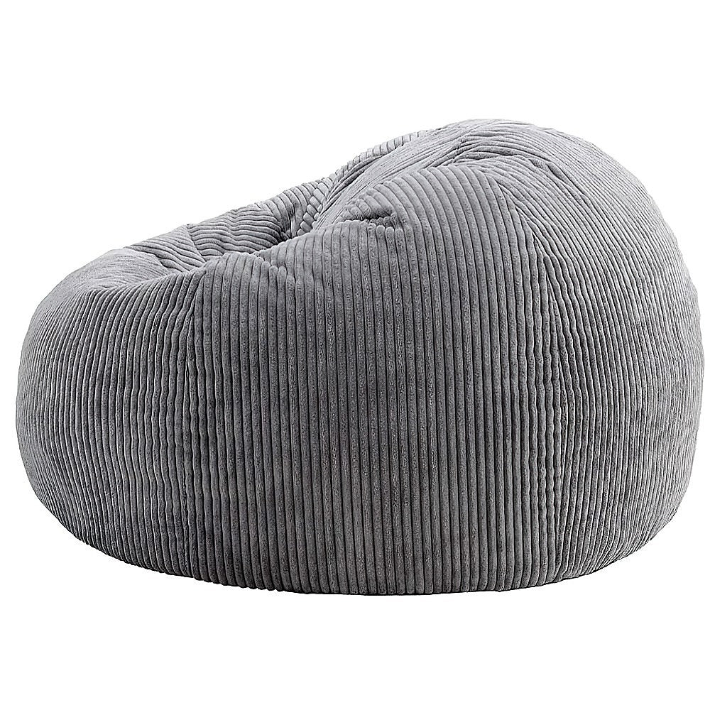 Sofa Accessories: Jumbo Cord Beanbag Chair Cover Unfilled Large Bean Bag - Grey