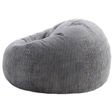 Sofa Accessories: Jumbo Cord Beanbag Chair Cover Unfilled Large Bean Bag - Grey