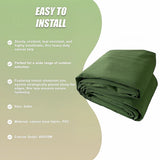Awnings: 3x4M Army Heavy Duty Waterproof Canvas Tarp Tarpaulin Sun Blocked Dustproof