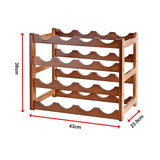 Wine Racks: Bamboo Stackable Modular Freestanding Countertop Wine Shelf Rack