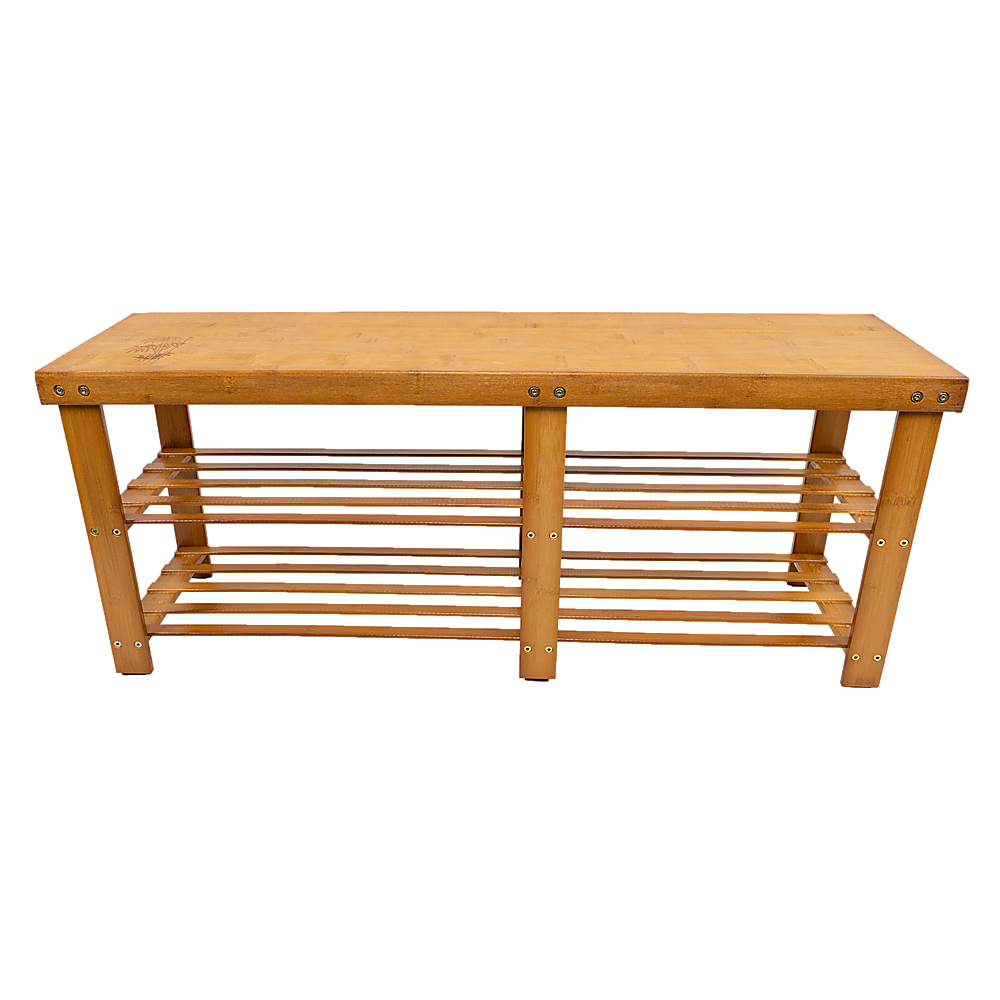 Shoe Storage: Bamboo Shoe Rack Wooden Bench Storage Organiser Cabinet Holder Stool