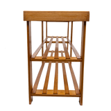 Shoe Storage: Bamboo Shoe Rack Wooden Bench Storage Organiser Cabinet Holder Stool