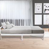 Beds & Bed Frames: Natural Wooden Bed Frame Home Furniture