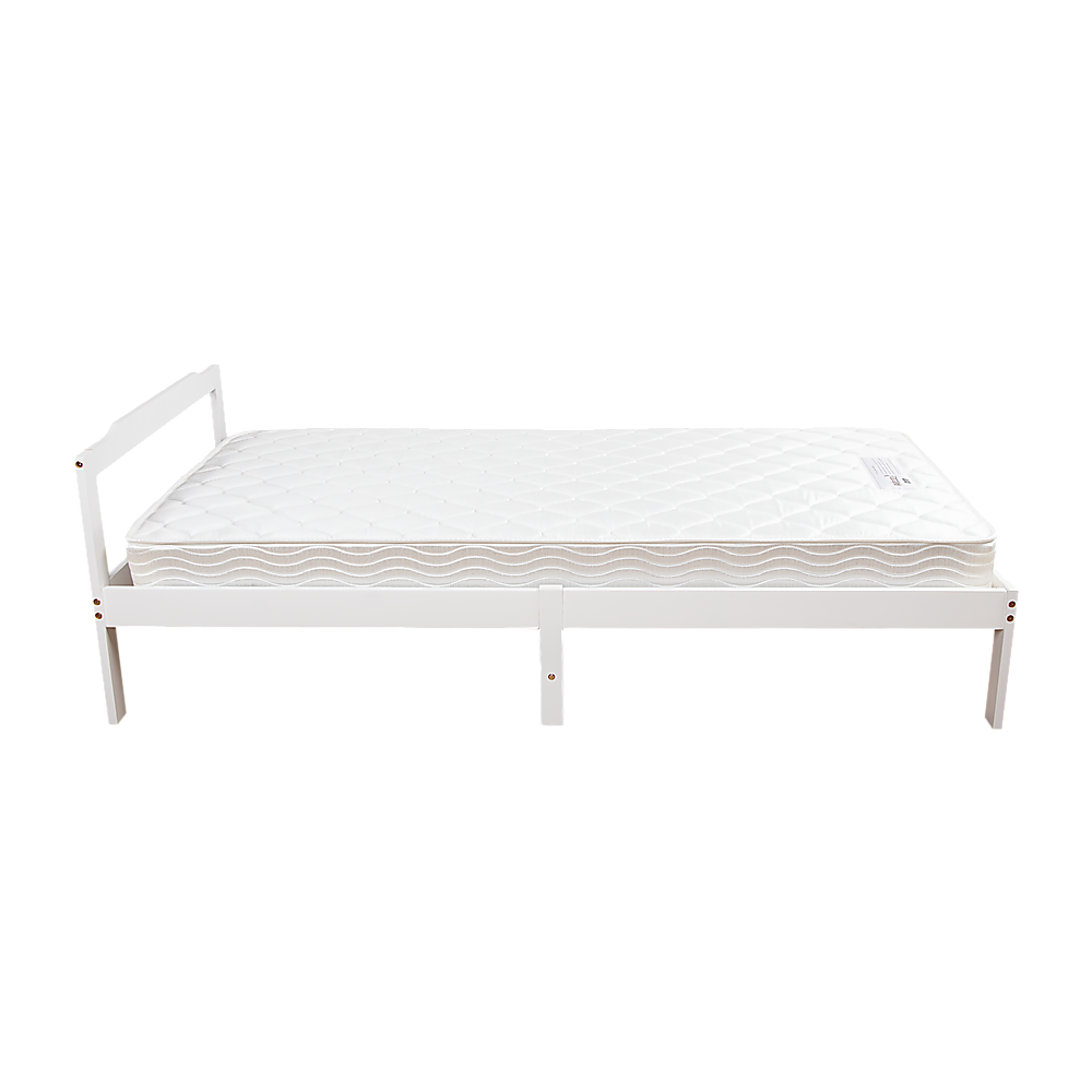 Beds & Bed Frames: Natural Wooden Bed Frame Home Furniture