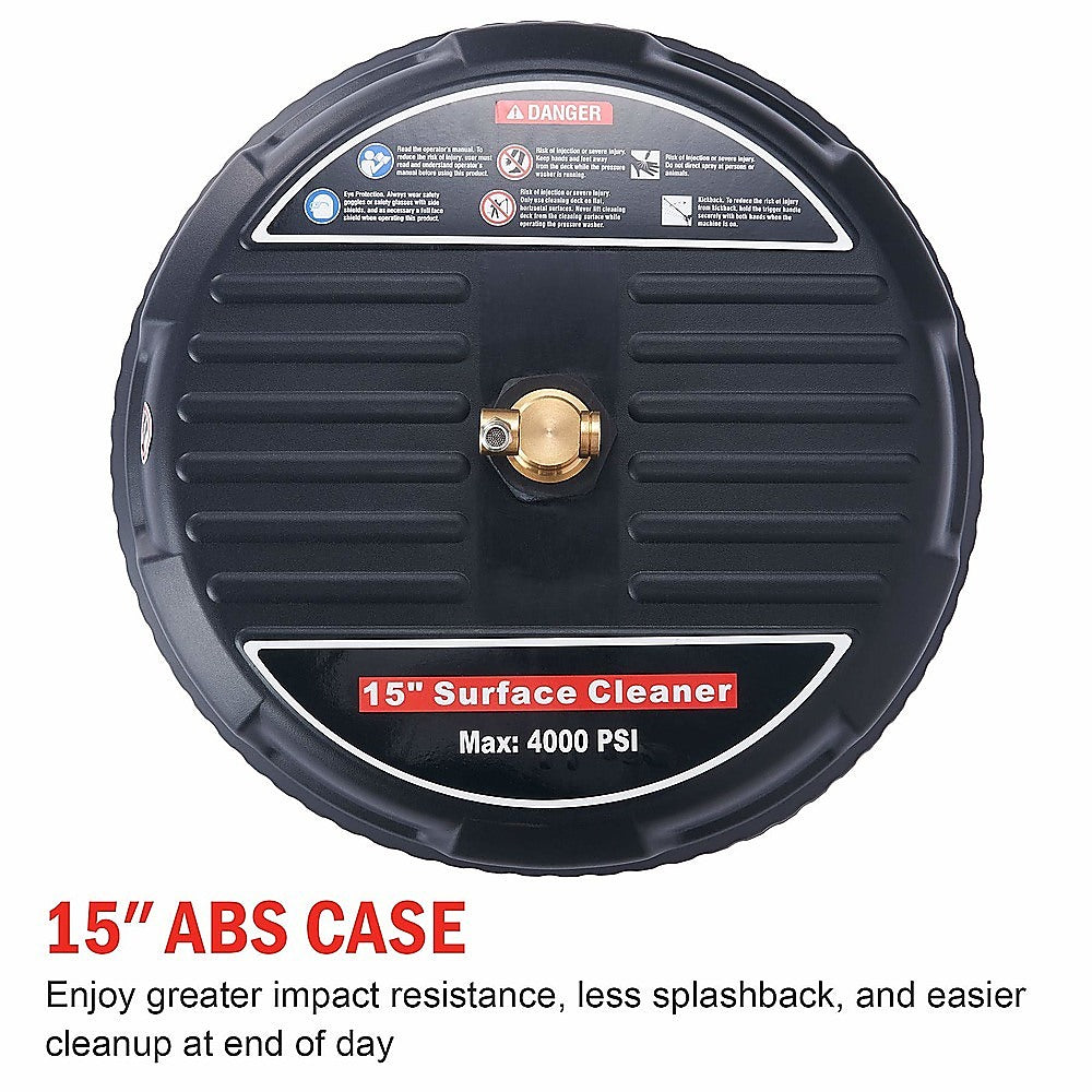 Masonry Tools: 4000 PSI 44CM Pressure Washer Surface Cleaner with 2 Extension Wands