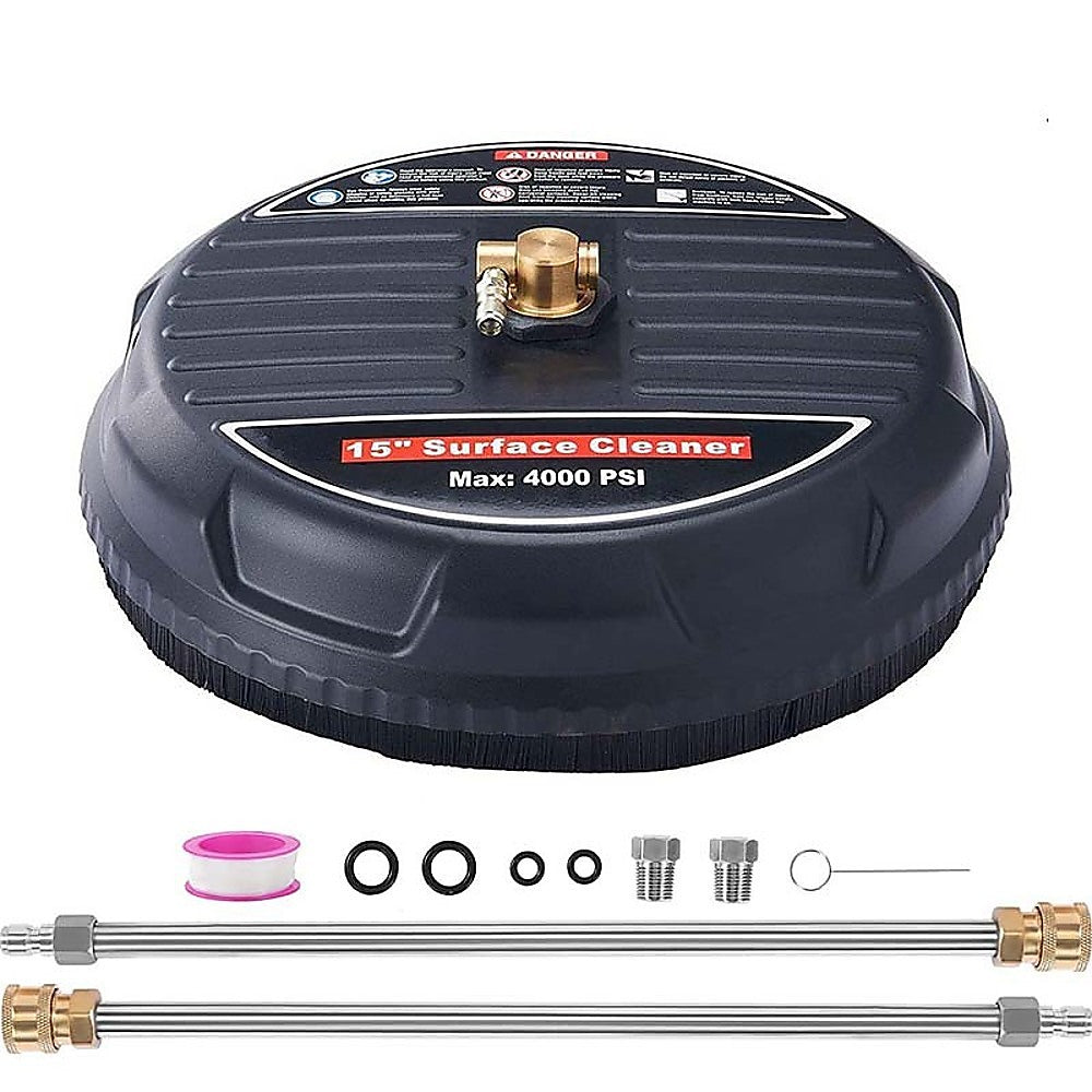 Masonry Tools: 4000 PSI 44CM Pressure Washer Surface Cleaner with 2 Extension Wands