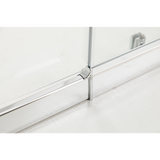 Adjustable 1200x1200mm Double Sliding Door Glass Shower Screen in Chrome