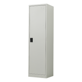 Storage Cabinets: Single-Door Metal Tall Cabinet Shelf Storage for Home Office Gym
