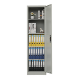 Storage Cabinets: Single-Door Metal Tall Cabinet Shelf Storage for Home Office Gym