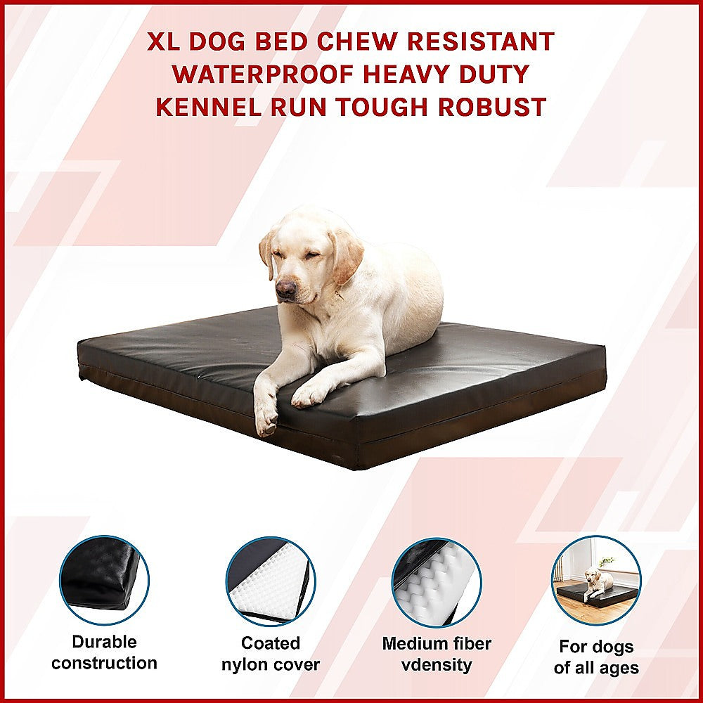 Dog Beds: XL Dog Bed Chew Resistant Heavy Duty Kennel Run Tough Robust Durable