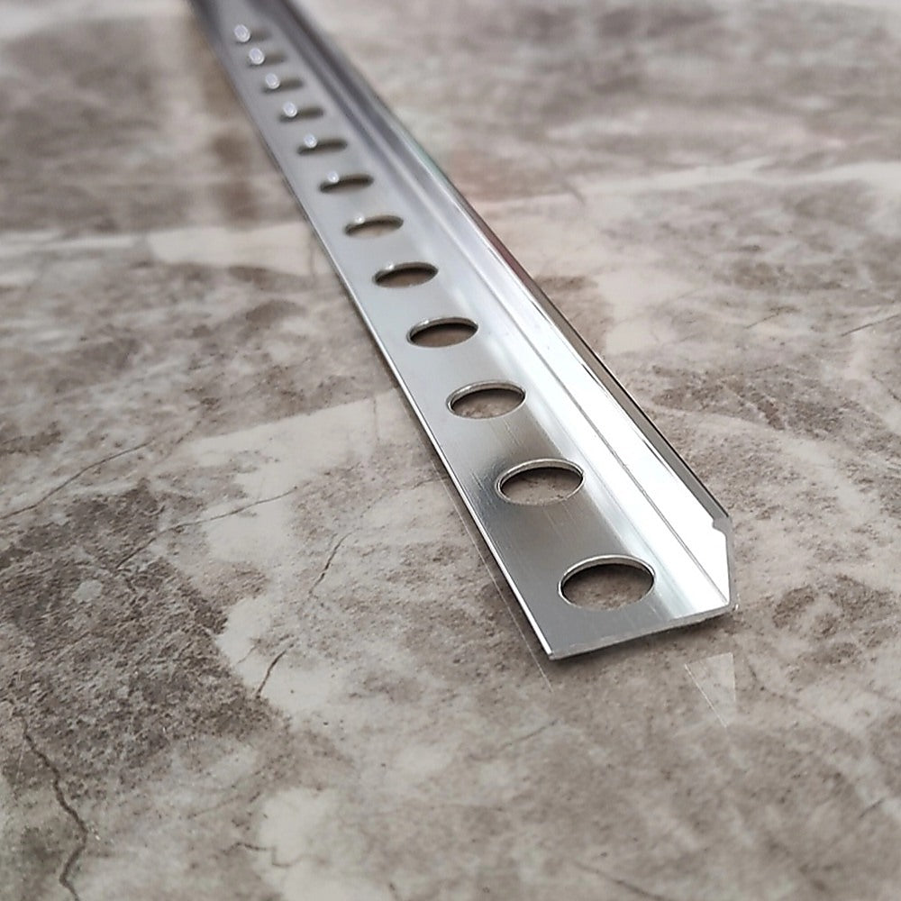 10 x Tile Trim Heavy Duty L Shaped Edge Aluminium 10mm