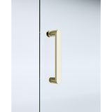Adjustable 1100x1200mm Double Sliding Door Glass Shower Screen in Gold
