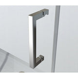 Adjustable 1800x800mm Single Door Corner Sliding Glass Shower Screen in Chrome