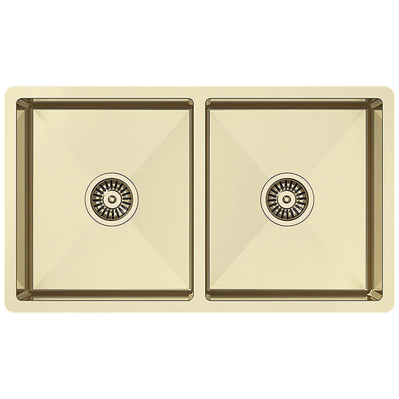 775x450mm Handmade Stainless Steel Undermount / Topmount Kitchen Laundry Sink with Waste